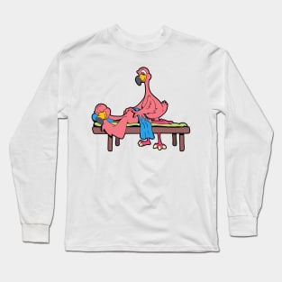 Flamingo massages - Physiotherapy Long Sleeve T-Shirt